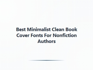 Best Minimalist Fonts for Nonfiction Book Covers